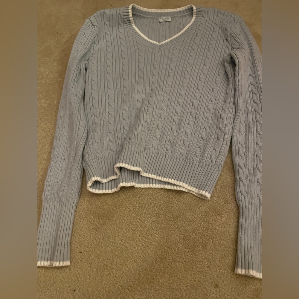 blue brandy melville knitted sweater